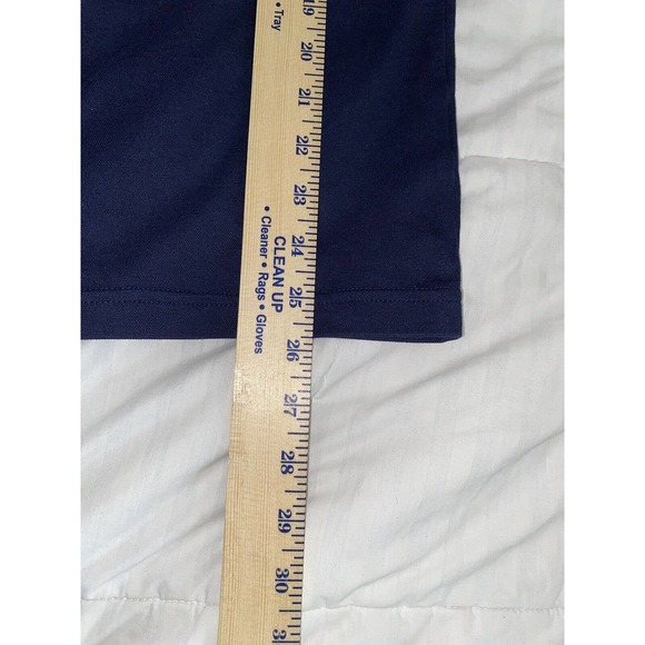 Tasso Elba Men's Sweater Size M Blue Supima Cotton 1/4 Zip Button Mock Neck - Picture 5 of 9